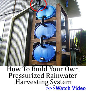 How to build your own pressurized rainwater harvesting system