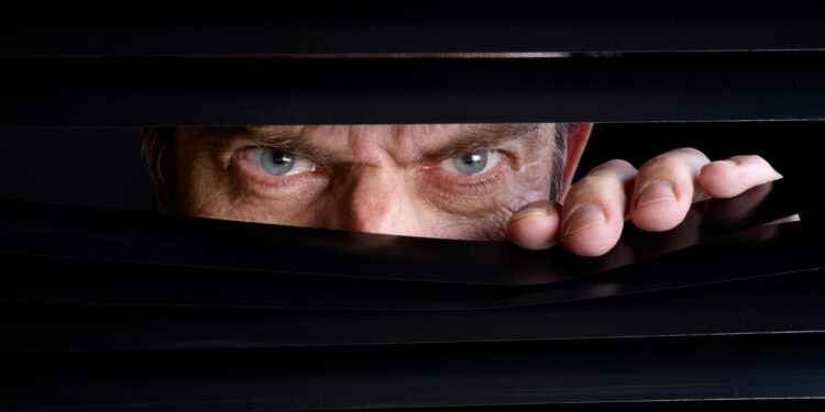 Neighbor spying