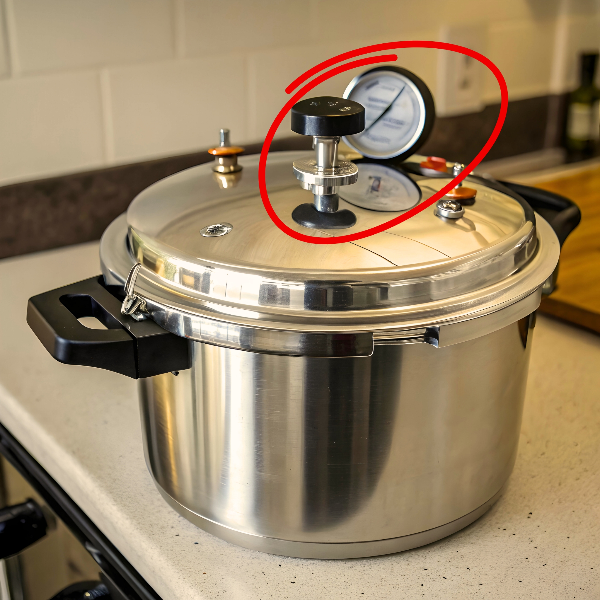 Cooking Pot with Pressure Gauge