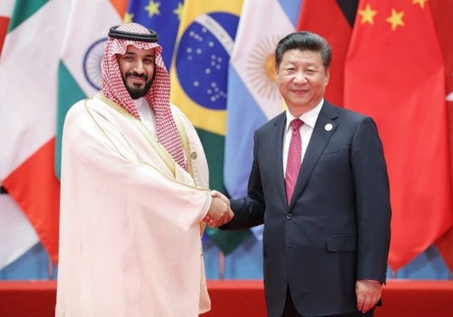 Prince Mohammed bin Salman Al Saud and Xi Jinping