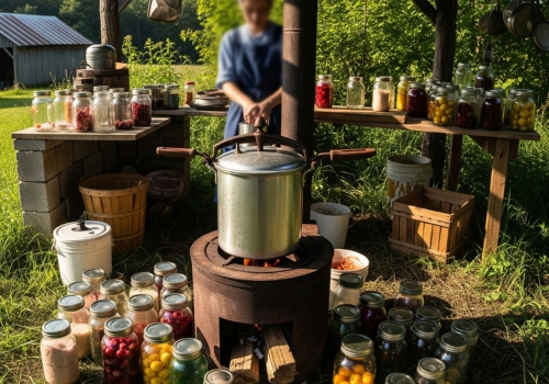 Canning outside