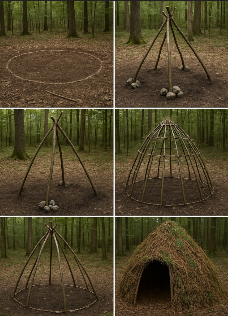 Native American Projects - Wickiup Shelter