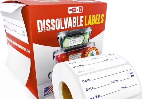 dissolvable food labels