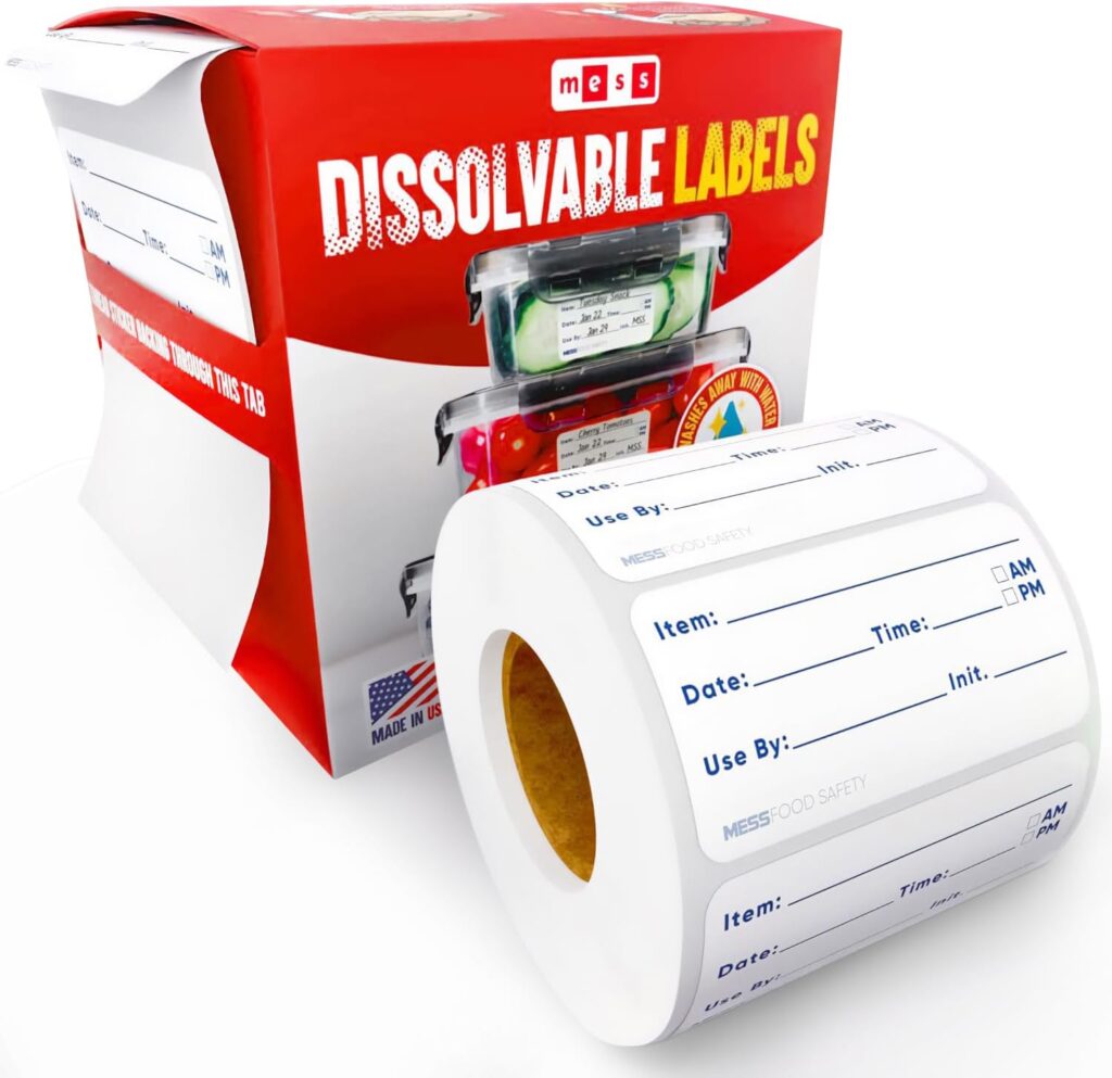 dissolvable labels