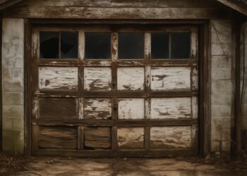 old garage door