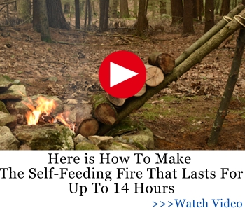 Here is How To Make The Self-Feeding Fire That Lasts For Up To 14 Hours WSG