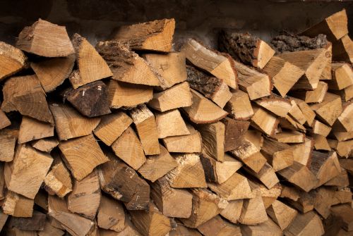 firewood stacks
