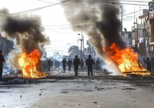 SHTF People chaos fire