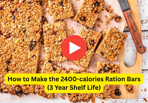 Ration bars mylar bags