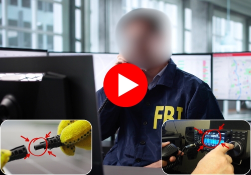 FBI agent making a sceret call