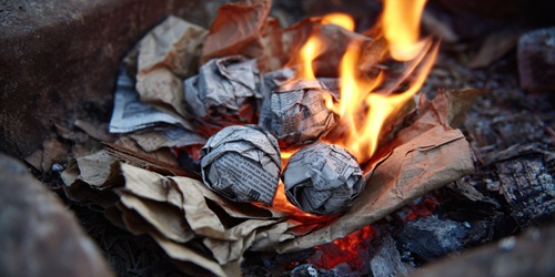 Newspaper and Kindling