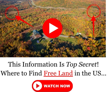 Land in the USA with a house in the middle, cover photo for the Lost Frontier Book, that reveals where you can find free land in the USA