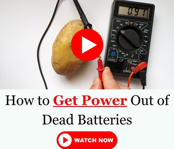 Banner about how to power dead batteries - watch now