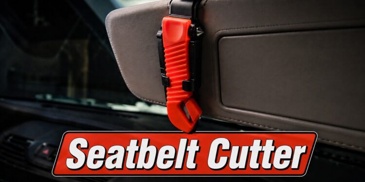 seatbelt cutter guide