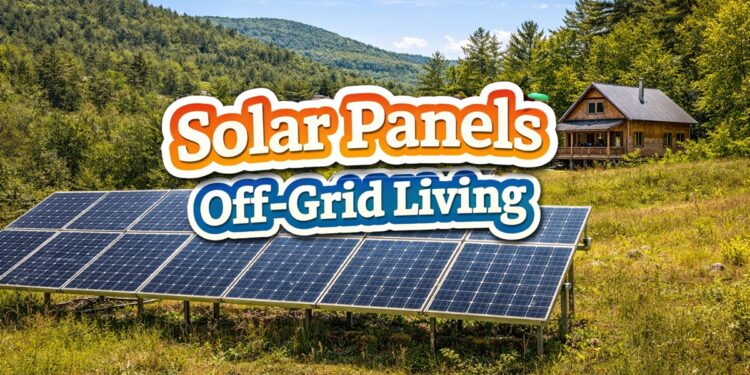 solar panels for off-grid living