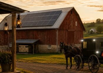 do amish use electricity