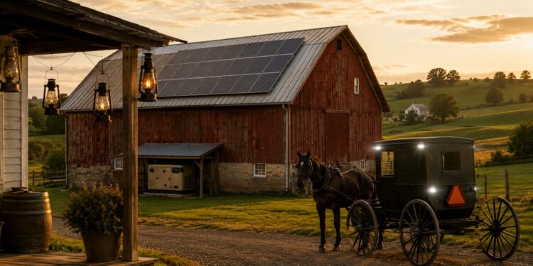 do amish use electricity
